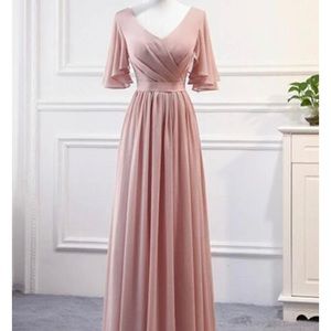 Dusty pink formal dress